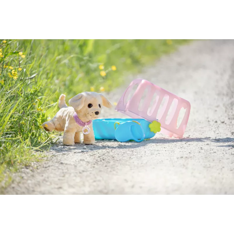 Lalkowe zwierzątko ZAPF BABY born My Dog Lucky z pudełkiem — tekstylia/plastik, wielokolorowe, dla dzieci 3–12 lat, wymaga 4×AAA
