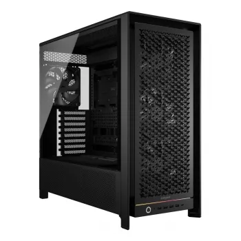 Obudowa PC Midi Tower CORSAIR FRAME 5000D RS — Czarna, obsługa ATX/EATX, 3 wentylatory 140 mm z przodu, szkło hartowane, 250×556×542 mm