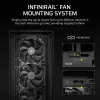 Obudowa PC Midi Tower CORSAIR FRAME 5000D RS — Czarna, obsługa ATX/EATX, 3 wentylatory 140 mm z przodu, szkło hartowane, 250×556×542 mm