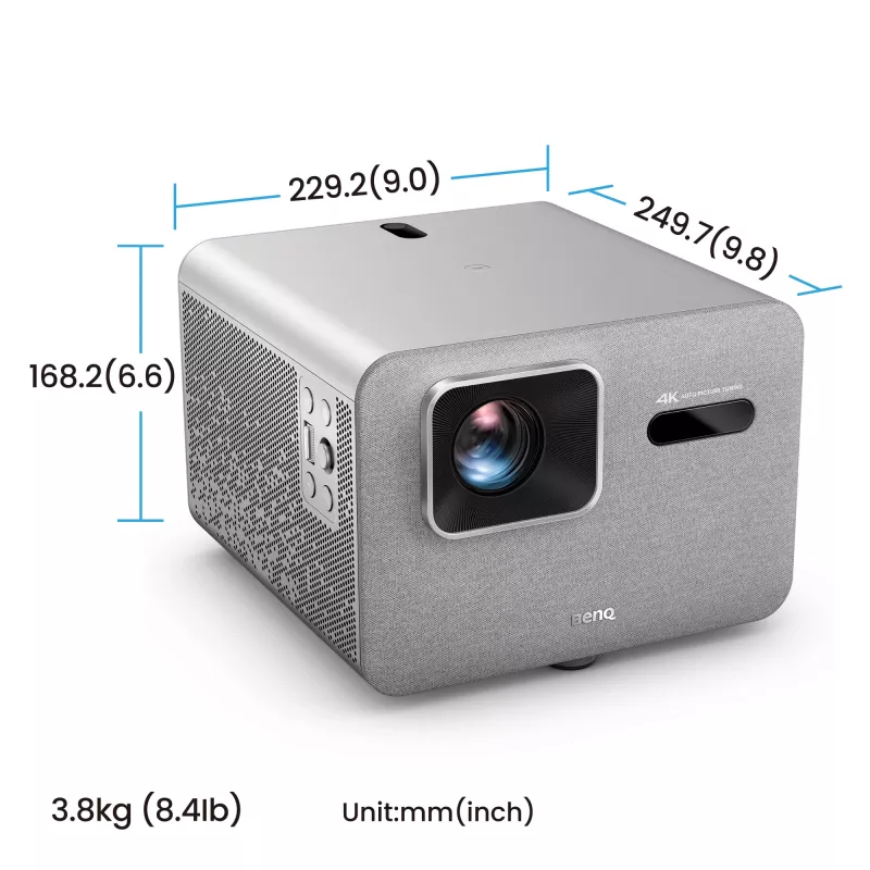 BenQ TK705STi projektor krótkiego rzutu — DLP UHD 4K (3840×2160), 3000 ANSI lumenów, źródło światła LED, 16:9, offset 100%