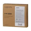 Karta interfejsu LOGILINK PC0031 — host PCIe, łączność przewodowa, 1 Mbit/s
