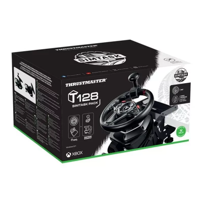 Thrustmaster T128 Czarny kierownica USB + pedały analogowe PC, Xbox One, Xbox Series S, Xbox Series X
