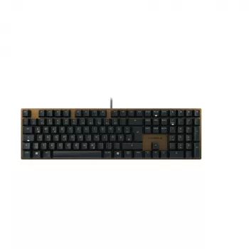 Klawiatura CHERRY KC 200 MX uniwersalna USB QWERTZ niemiecka czarna, brązowa
