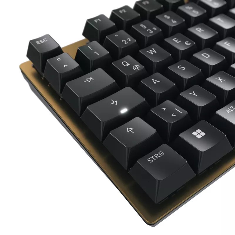 Klawiatura CHERRY KC 200 MX uniwersalna USB QWERTZ niemiecka czarna, brązowa