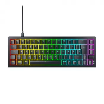 CHERRY K5V2 Kompaktowa klawiatura Gaming USB QWERTZ niemiecka Czarna 68 klawiszy RGB LED