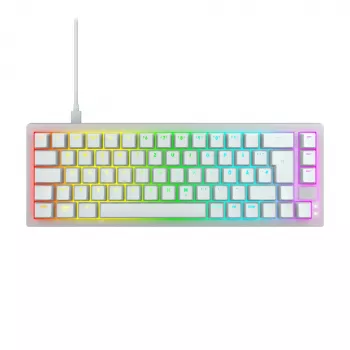 CHERRY K5V2 Kompaktowa klawiatura Gaming USB QWERTZ German Biały 68 klawiszy RGB LED