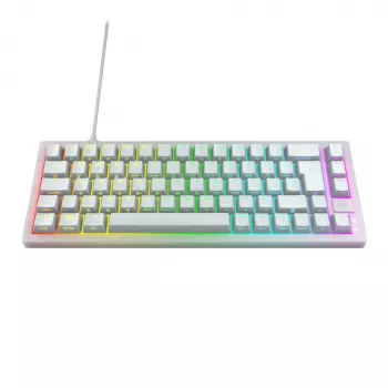 CHERRY K5V2 Kompaktowa klawiatura Gaming USB QWERTZ German Biały 68 klawiszy RGB LED