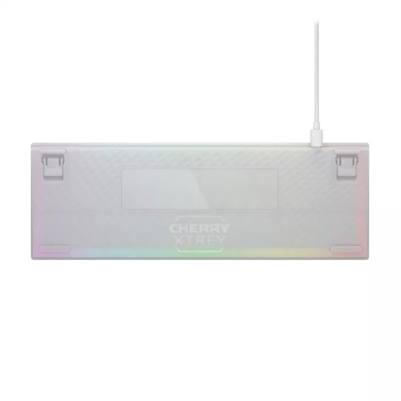 CHERRY K5V2 Kompaktowa klawiatura Gaming USB QWERTZ German Biały 68 klawiszy RGB LED