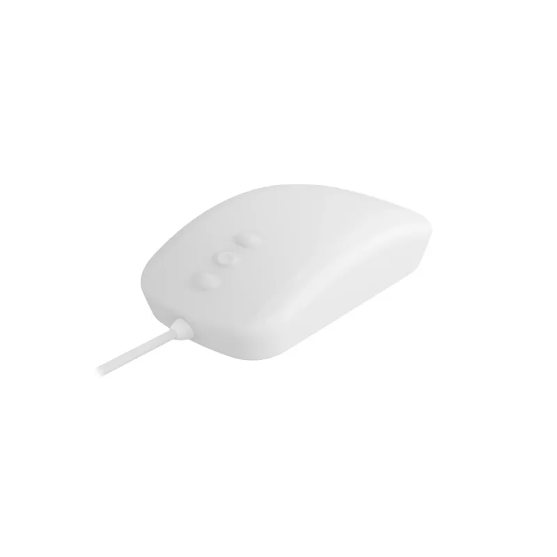 Mysz medyczna Contour Design Active Key Contour QuickClean IP68 5-przyciskowa przewodowa biała PMH3