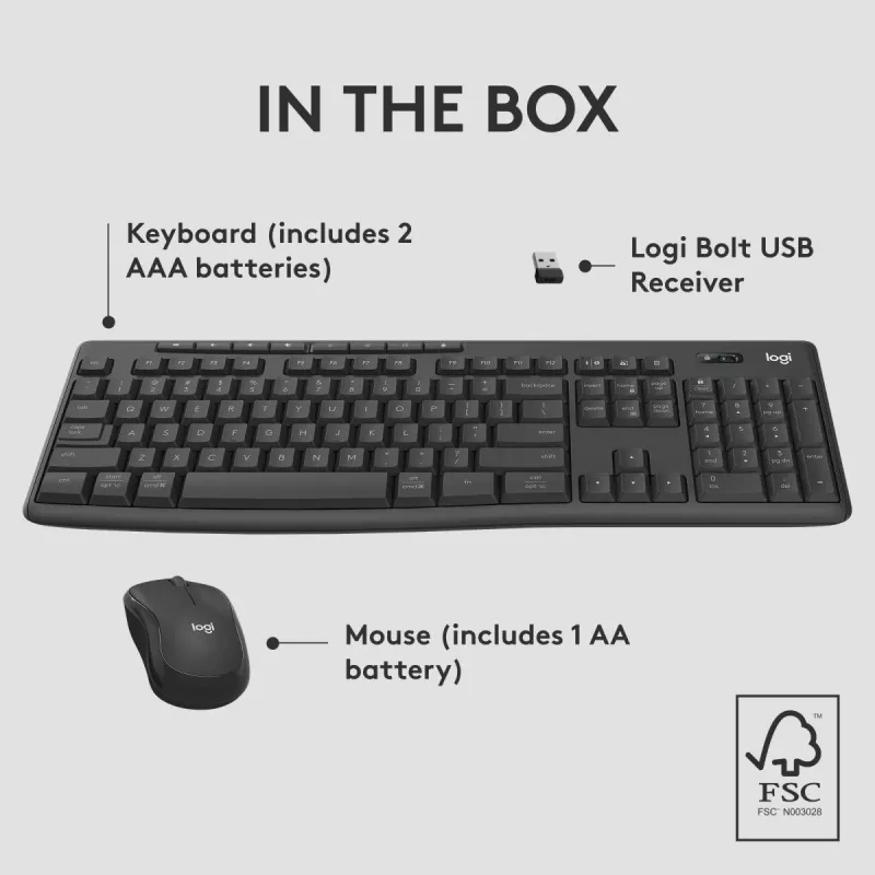 Logitech MK370 Combo for Business Klawiatura i mysz bezprzewodowa pełnowymiarowa QWERTZ