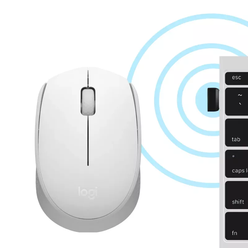 LOGITECH M171 Wireless mysz Off biały Emea