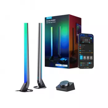 Zestaw inteligentnego oświetlenia Govee H6047, Wi‑Fi/Bluetooth, 12V 24W, czarny, 5 szt.