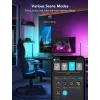 Zestaw inteligentnego oświetlenia Govee H6047, Wi‑Fi/Bluetooth, 12V 24W, czarny, 5 szt.