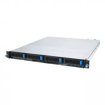 Serwer szafowy ASUS RS300-E12-RS4, 1U, Intel C262, LGA1700, Xeon E-2400, 4x hot-swap 3,5 cala, zasilacz 450W, DDR5 UDIMM do 128GB