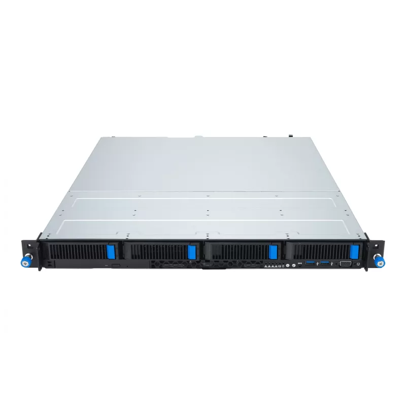Serwer szafowy ASUS RS300-E12-RS4, 1U, Intel C262, LGA1700, Xeon E-2400, 4x hot-swap 3,5 cala, zasilacz 450W, DDR5 UDIMM do 128GB