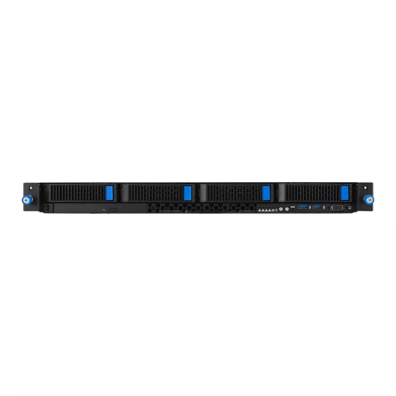 Serwer szafowy ASUS RS300-E12-RS4, 1U, Intel C262, LGA1700, Xeon E-2400, 4x hot-swap 3,5 cala, zasilacz 450W, DDR5 UDIMM do 128GB