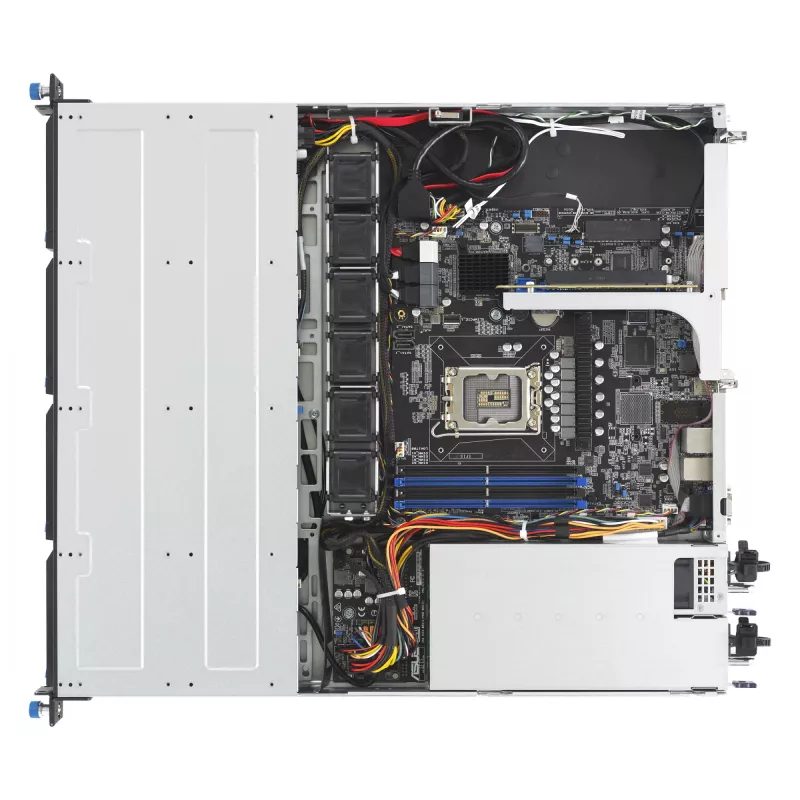 Serwer szafowy ASUS RS300-E12-RS4, 1U, Intel C262, LGA1700, Xeon E-2400, 4x hot-swap 3,5 cala, zasilacz 450W, DDR5 UDIMM do 128GB