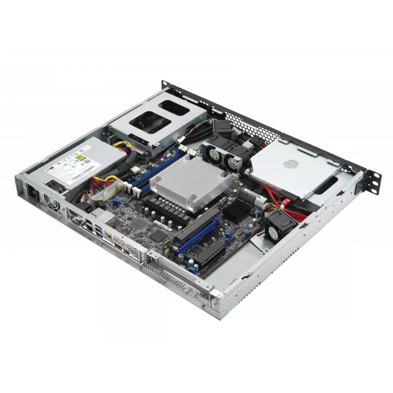 Serwer rack ASUS RS100-E11-PI2, Intel C252, LGA 1200, 1U, 4 DIMM, DDR4 do 128 GB, zasilacz 350W, 2x RJ-45, M.2