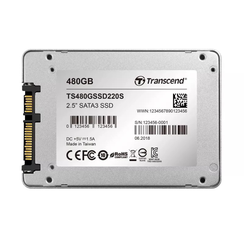 Dysk SSD Transcend 480 GB 2,5 cala SATA III TS480GSSD220S