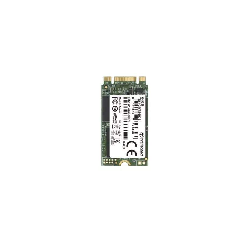 TRANSCEND SSD Mts400s 64GB M.2 2242 SATA Ill 6gb/s Mlc