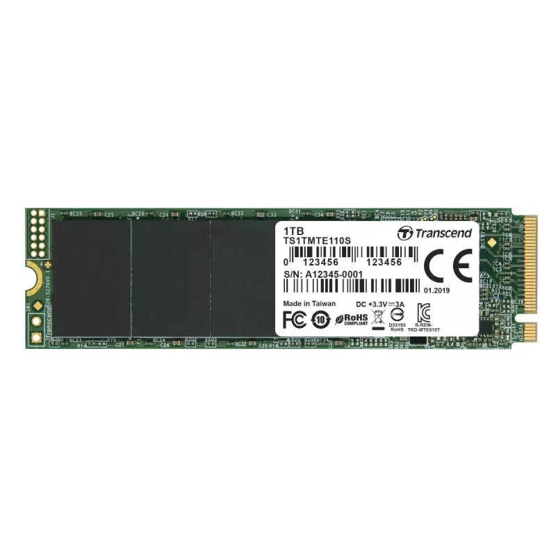Dysk SSD TRANSCEND 110s 1TB M.2 2280 NVMe PCI-E GEN3 x4 dwustronny