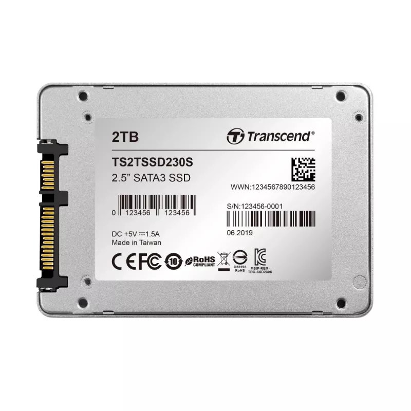 TRANSCEND SSD 230s 2TB 2.5in SATA III 6Gb/s TLC obudowa aluminiowa