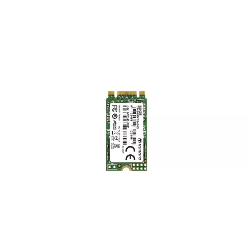 TRANSCEND SSD Mts420s 480GB M.2 2242 SATA Ill 6gb/s Tlc