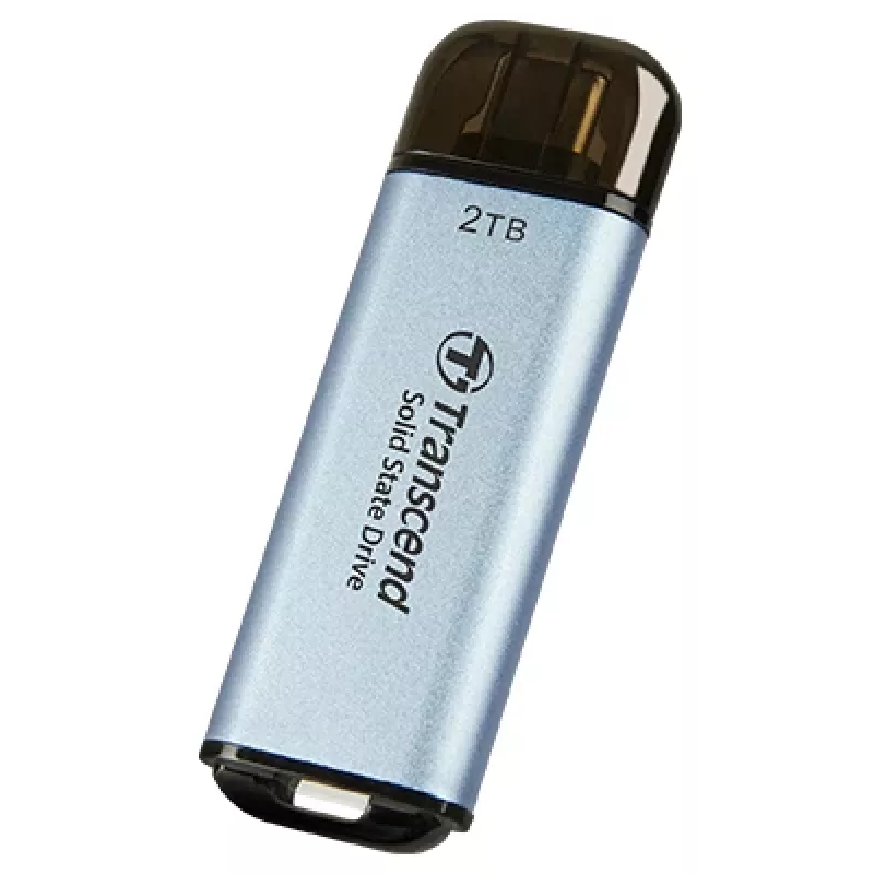 TRANSCEND Esd300c - 2TB przenośny dysk SSD - USB Type-C - 3D Nand Flash - błękitny