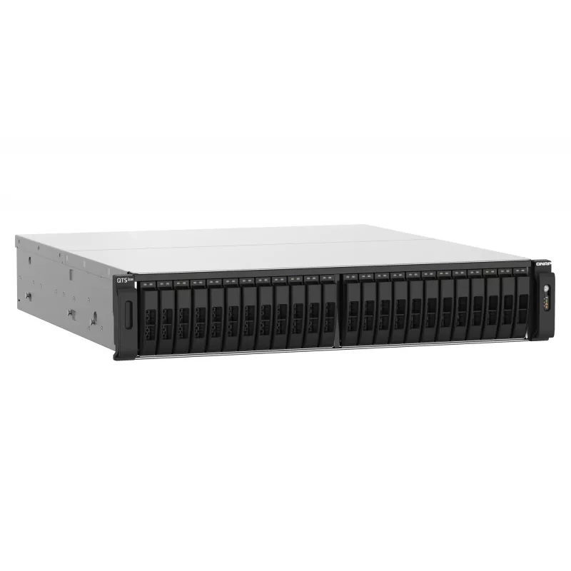 QNAP TS-h2490FU NAS Rack (2U) EPYC 7302P 128 GB DDR4 0 TB QuTS hero Czarny, Szary