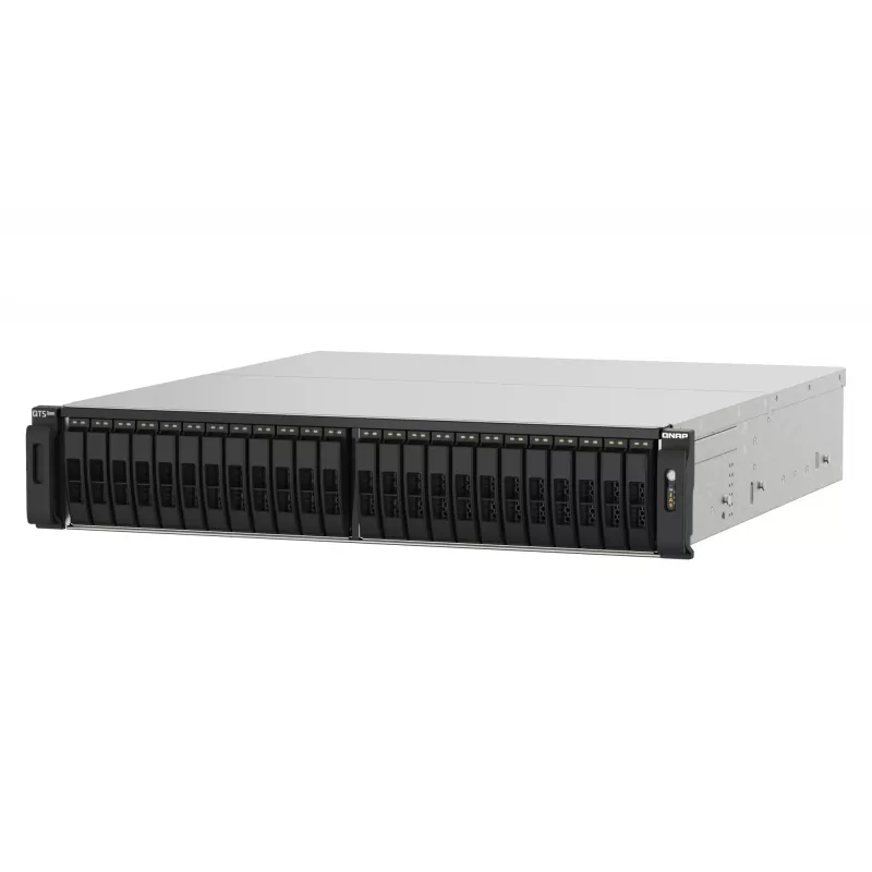 QNAP TS-h2490FU NAS Rack (2U) EPYC 7302P 128 GB DDR4 0 TB QuTS hero Czarny, Szary