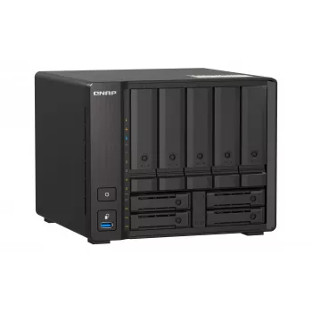 QNAP TS-H973AX NAS Tower Ryzen Embedded V1500B 8 GB DDR4 0 TB QuTS hero Czarny