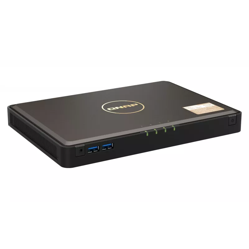 QNAP TBS-464 NAS Desktop Intel® Celeron® N5105 8 GB DDR4 0 TB QNAP Turbo System Czarny