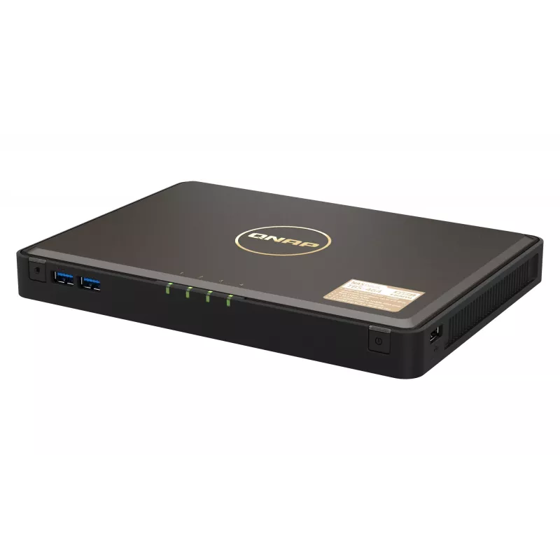 QNAP TBS-464 NAS Desktop Intel® Celeron® N5105 8 GB DDR4 0 TB QNAP Turbo System Czarny