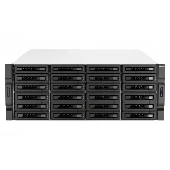 QNAP TS-H3087XU-RP NAS Rack (4U) Intel Xeon E E-2378 64 GB DDR4 0 TB QuTS hero Czarny, Biały