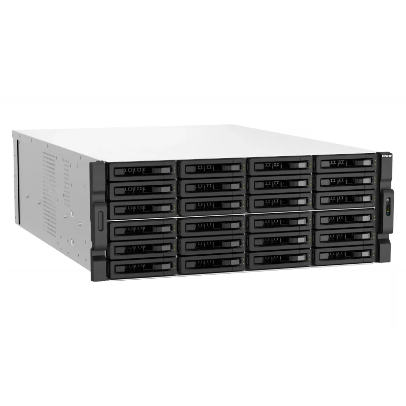 QNAP TS-H3087XU-RP NAS Rack (4U) Intel Xeon E E-2378 64 GB DDR4 0 TB QuTS hero Czarny, Biały