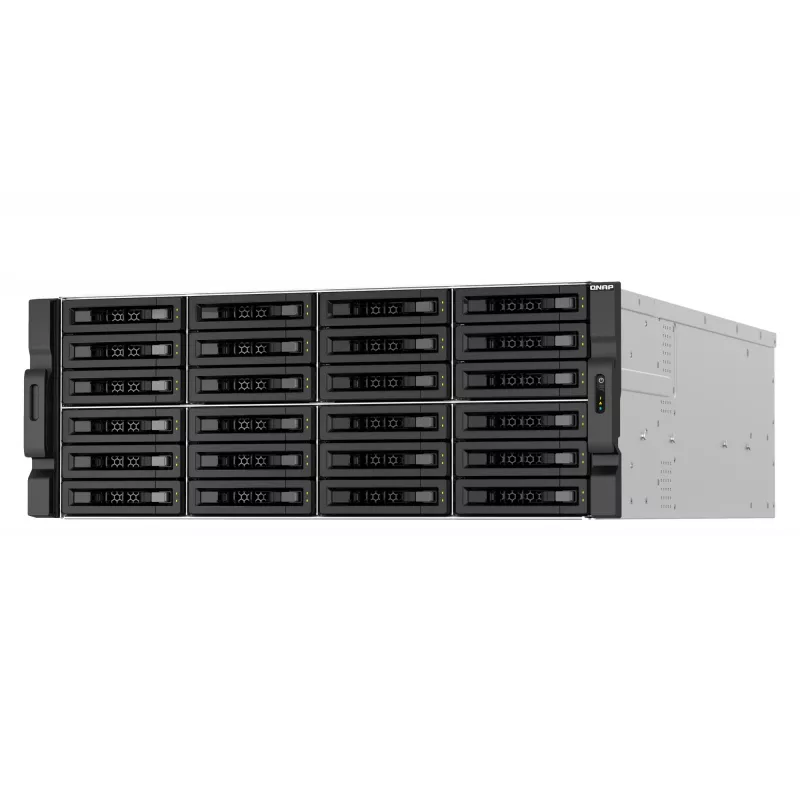 QNAP TS-H3087XU-RP NAS Rack (4U) Intel Xeon E E-2378 64 GB DDR4 0 TB QuTS hero Czarny, Biały