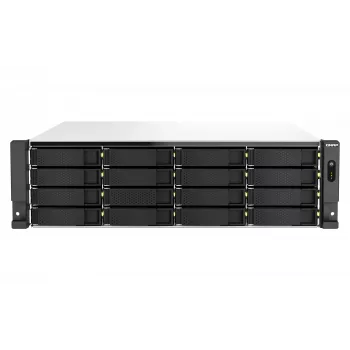 QNAP TS-H2287XU-RP NAS Rack (3U) Intel Xeon E E-2378 64 GB DDR4 0 TB QuTS hero Czarny, Biały