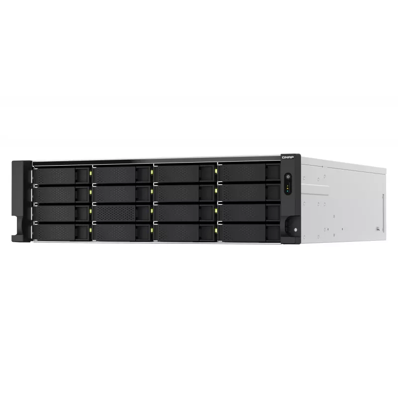 QNAP TS-h2287XU-RP NAS Rack (3U) Intel Xeon E E-2336 32 GB DDR4 0 TB QuTS hero Czarny, Biały