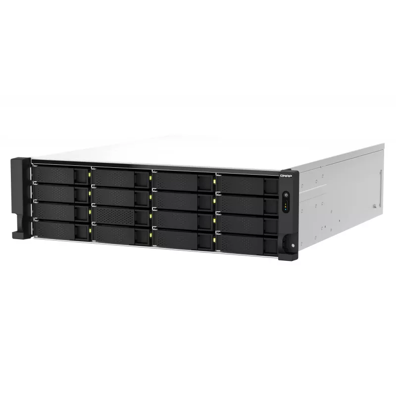 QNAP TS-h2287XU-RP NAS Rack (3U) Intel Xeon E E-2336 32 GB DDR4 0 TB QuTS hero Czarny, Biały