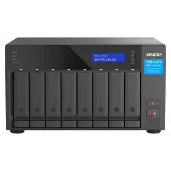 QNAP TVS-h874X NAS Tower Intel® Core™ i9 64 GB DDR4 0 TB QuTS hero Czarny