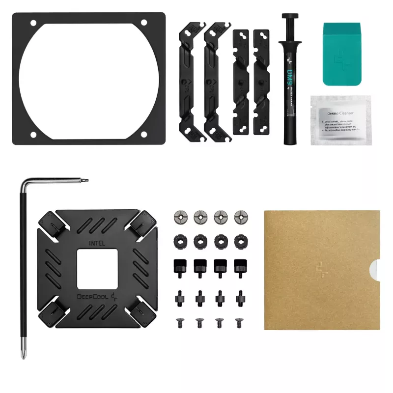 Chłodzenie powietrzne DeepCool ASSASSIN IV VC VISION — dwuwentylatorowe 120/140 mm, 300 W TDP, 7 ciepłowodów, kompatybilne z LGA115x/LGA1200/LGA1700/LGA20xx, czarne