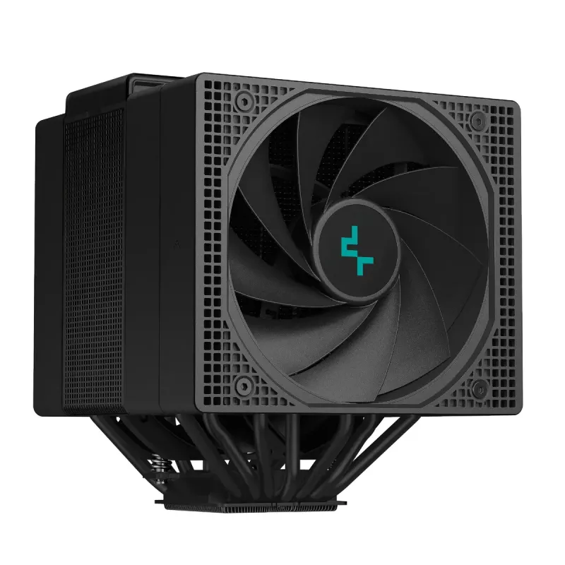Chłodzenie powietrzne DeepCool ASSASSIN IV VC VISION — dwuwentylatorowe 120/140 mm, 300 W TDP, 7 ciepłowodów, kompatybilne z LGA115x/LGA1200/LGA1700/LGA20xx, czarne