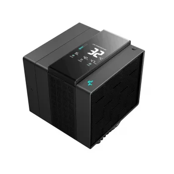 Chłodzenie powietrzne DeepCool ASSASSIN IV VC VISION — dwuwentylatorowe 120/140 mm, 300 W TDP, 7 ciepłowodów, kompatybilne z LGA115x/LGA1200/LGA1700/LGA20xx, czarne