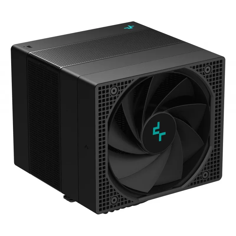 Chłodzenie powietrzne DeepCool ASSASSIN IV 14 cm Czarne — maks. ciśnienie powietrza 2,44 mmH2O, wentylator FDB 14 cm, 1700 RPM, 79,1 cfm, 7 rurek cieplnych