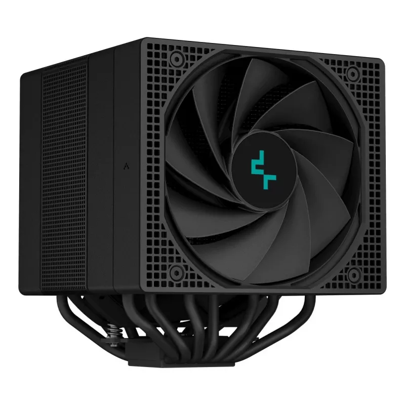 Chłodzenie powietrzne DeepCool ASSASSIN IV 14 cm Czarne — maks. ciśnienie powietrza 2,44 mmH2O, wentylator FDB 14 cm, 1700 RPM, 79,1 cfm, 7 rurek cieplnych