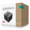 Chłodzenie powietrzne DeepCool ASSASSIN IV 14 cm Czarne — maks. ciśnienie powietrza 2,44 mmH2O, wentylator FDB 14 cm, 1700 RPM, 79,1 cfm, 7 rurek cieplnych