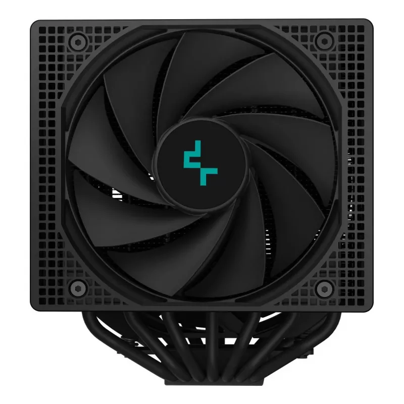 Chłodzenie powietrzne DeepCool ASSASSIN IV 14 cm Czarne — maks. ciśnienie powietrza 2,44 mmH2O, wentylator FDB 14 cm, 1700 RPM, 79,1 cfm, 7 rurek cieplnych