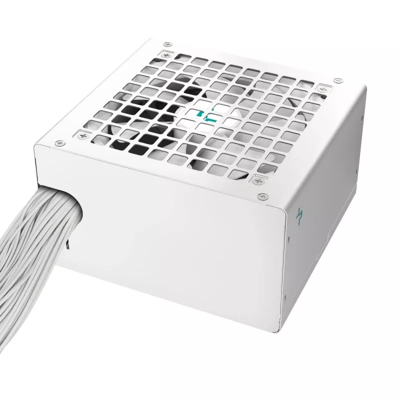 Zasilacz DeepCool PL750D WH — 750 W, ATX 20+4 pin, 80 PLUS Bronze, wentylator 120 mm, biały
