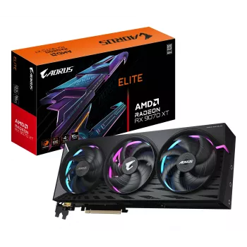Karta graficzna GIGABYTE Radeon RX 9070 XT 16 GB GDDR6, PCIe 5.0, 256-bitowa, 339×136×59 mm