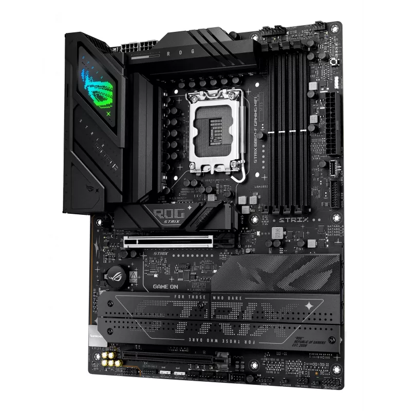 Płyta główna ASUS ROG STRIX B860-F GAMING WIFI — Intel B860, LGA 1851, ATX, DDR5, 4x DIMM, Wi‑Fi 7, LAN 2,5 Gb, 4x M.2